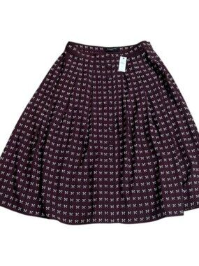 Holiday BOW midi skirt size 4P 4 Petite NWT New with Tag